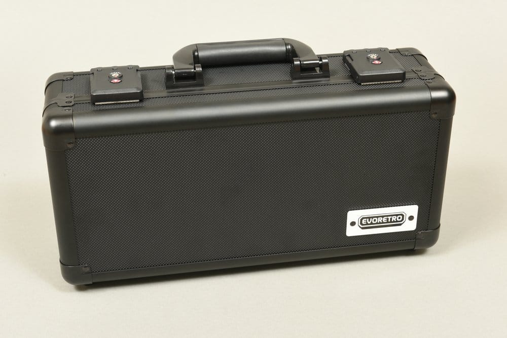 Evoretro Mini Maletín de Transporte con Asa & Espuma Extraíble Negro
