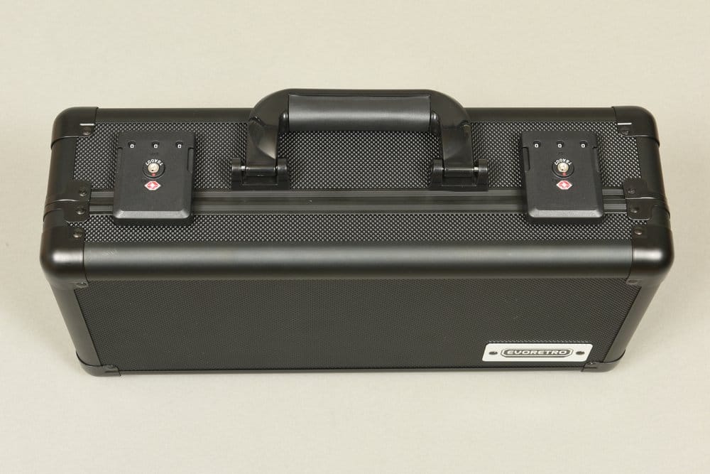 Evoretro Mini Maletín de Transporte con Asa & Espuma Extraíble Negro