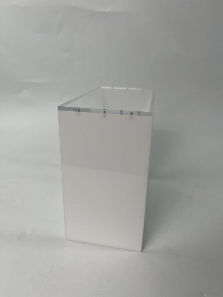 Evoretro Vitrina de Acrílico Magnética para ETB con Lados de Colores - Blanco