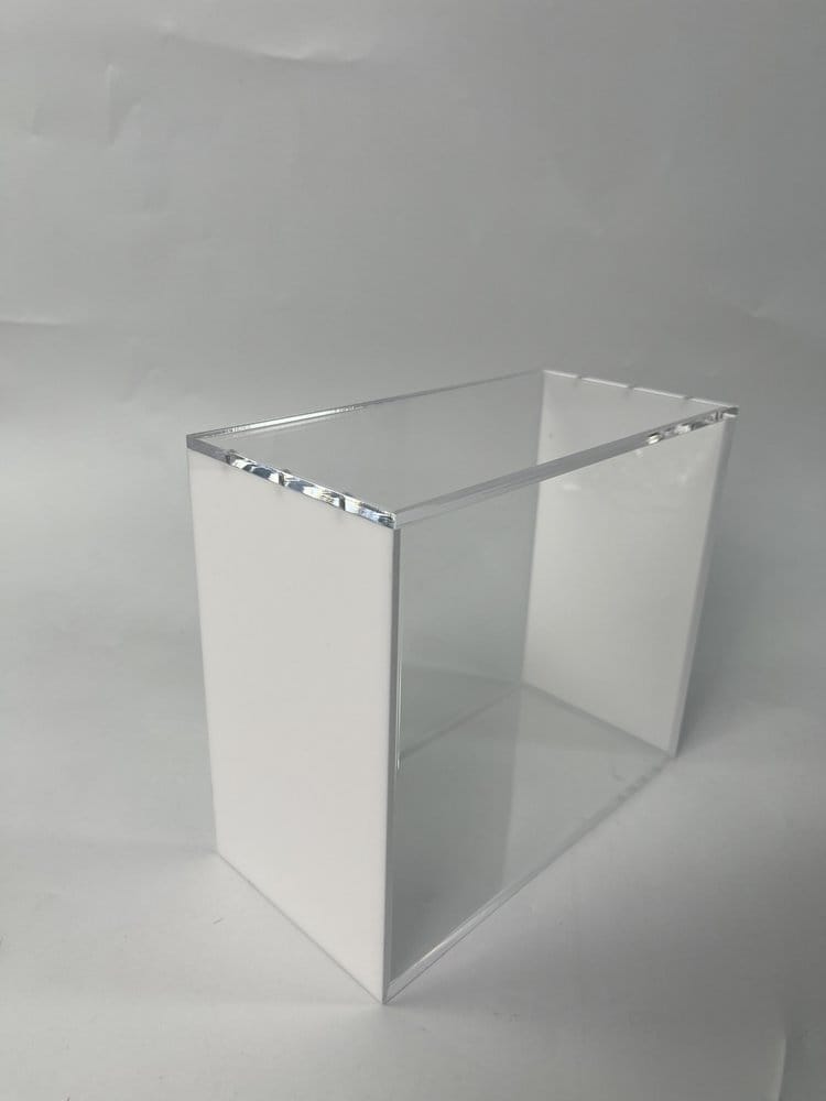 Evoretro Vitrina de Acrílico Magnética para ETB con Lados de Colores - Blanco