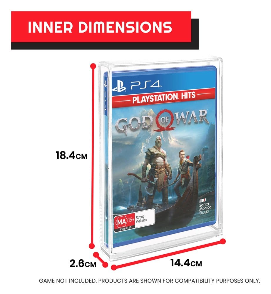 Caja de acrílico pack de 2 Protector para PS3/PS4/Blu-Ray/XBOX One
