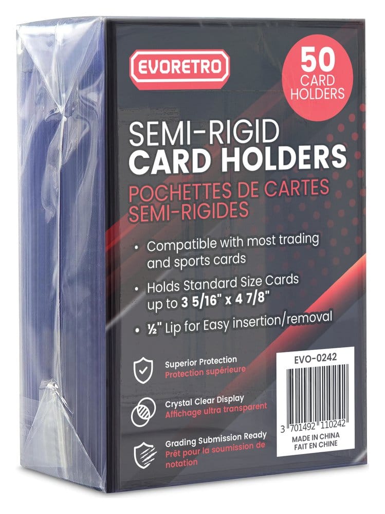 Evoretro pack 200 pochettes de cartes Semi-Rigid 8 x 12 cm Frikytopia
