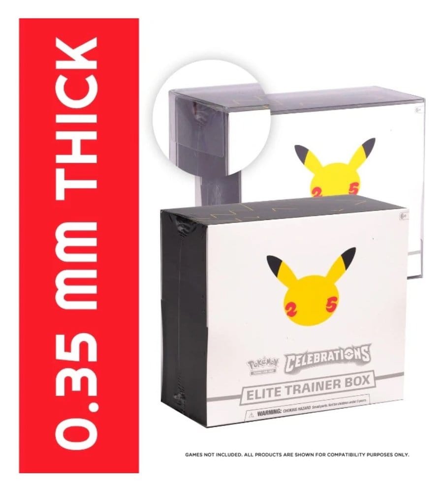Evoretro Caja de PET Pack de 1 Protector para Pokémon ETB Frikytopia