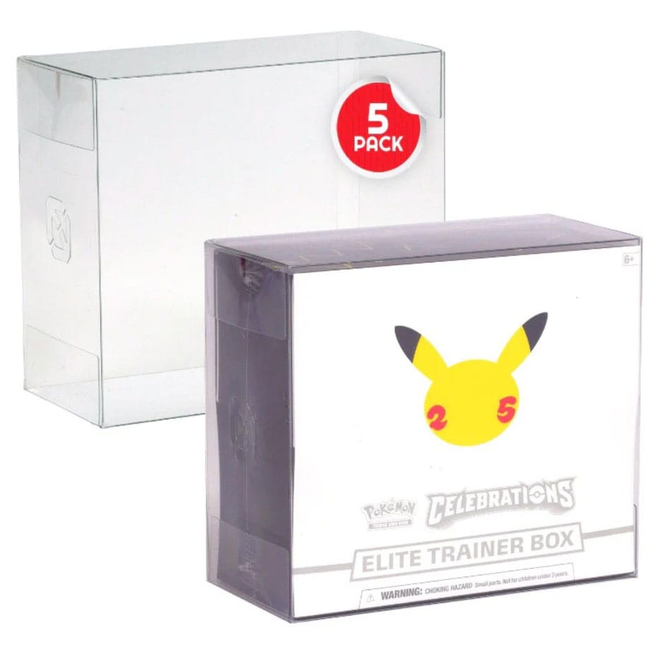 Caja de PET pack de 5 Protector para Booster Boxes / Elite Trainer Boxes Ver. 2 Frikytopia