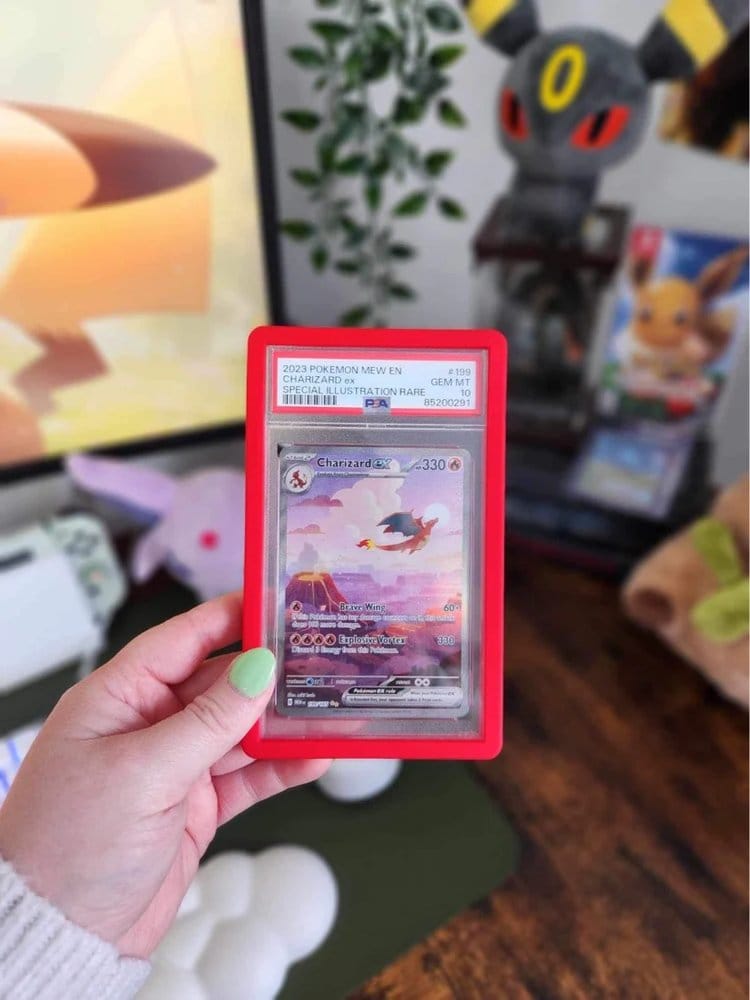 Evoretro Protector Bumper para Slabs PSA Red