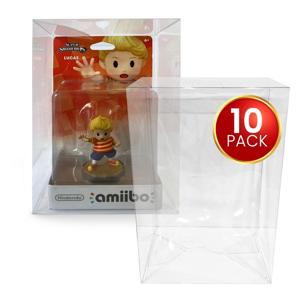 Caja de PET pack de 10 Protector para figuras Amiibo Frikytopia