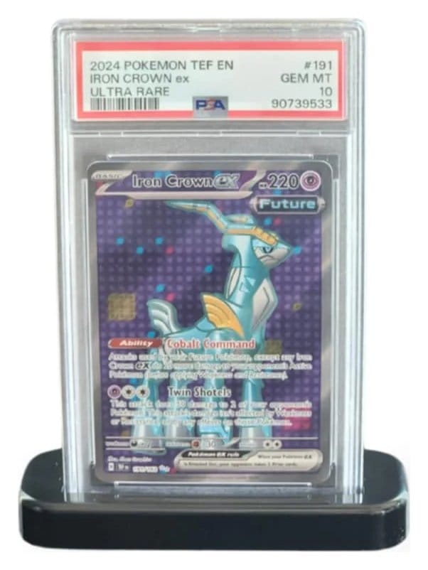 Evoretro Display Stand para Slabs de Cartas Graduadas PSA & CGC Negro