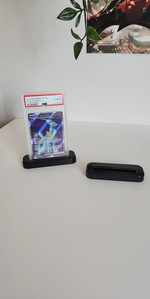 Evoretro Display Stand para Slabs de Cartas Graduadas PSA & CGC Negro