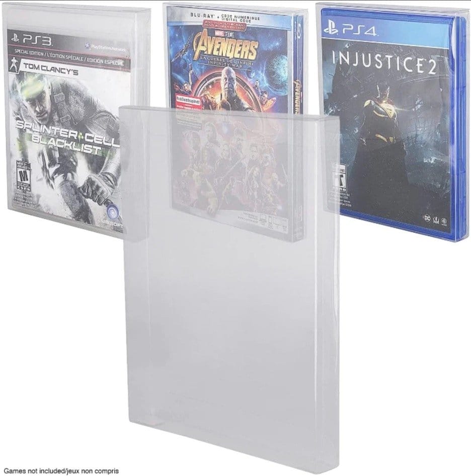 Caja de PET pack de 25 Protector para XBOX One/PS3/PS4 Games