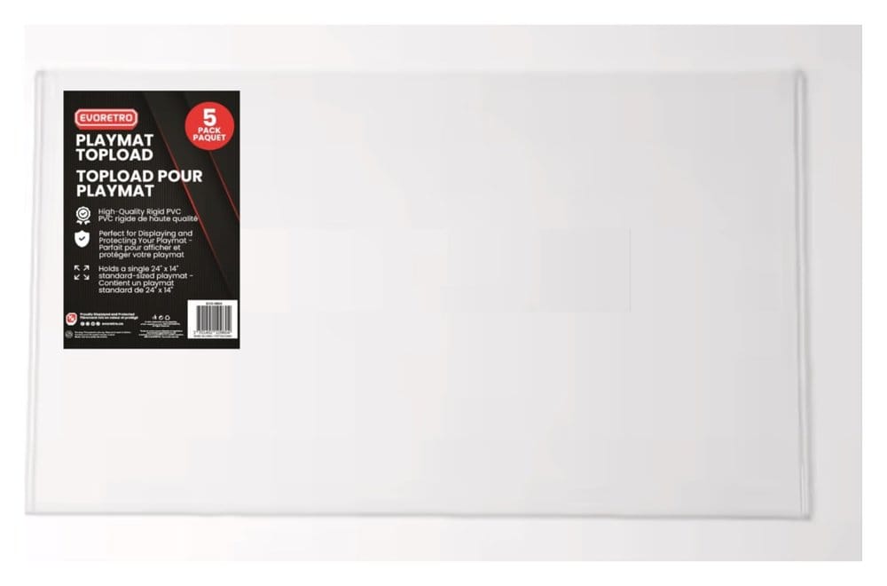 Evoretro Pack de 5 Toploader para Tapete de juego 61 x 36 cm Frikytopia