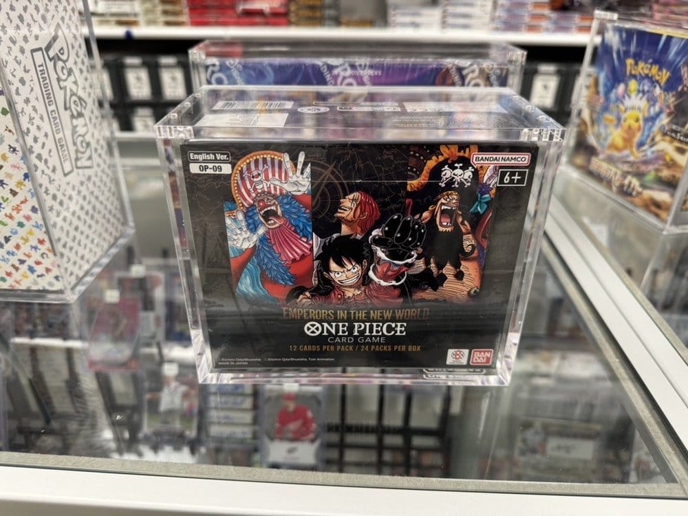 Evoretro Display de Acrílico para Caja de Sobres de Bandai One Piece TCG (Inglés)