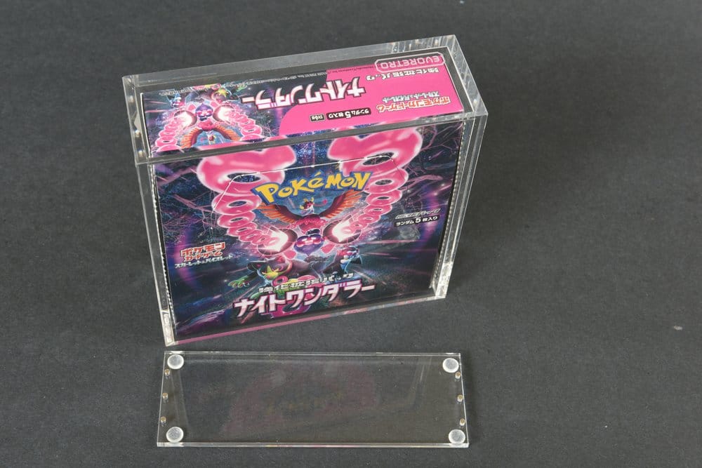 Evoretro Display de Acrílico para Pokémon Caja de Booster Grande Japonesa