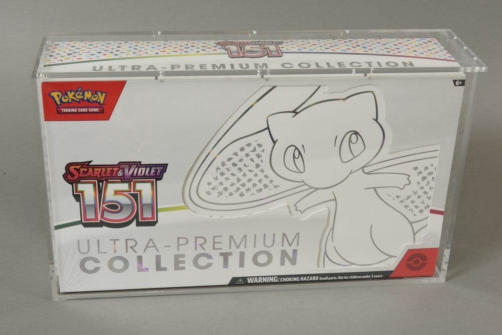 Evoretro Display de Acrílico para Pokemon 151 UPC Box y Mega Charizard X UPC Box 23 x 39 cm Frikytopia
