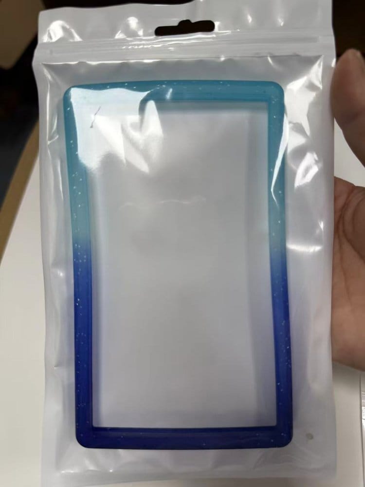 Evoretro Bumper para Slab de Tarjeta Graduada PSA Gradient Light Blue-Dark Blue Glitter Frikytopia