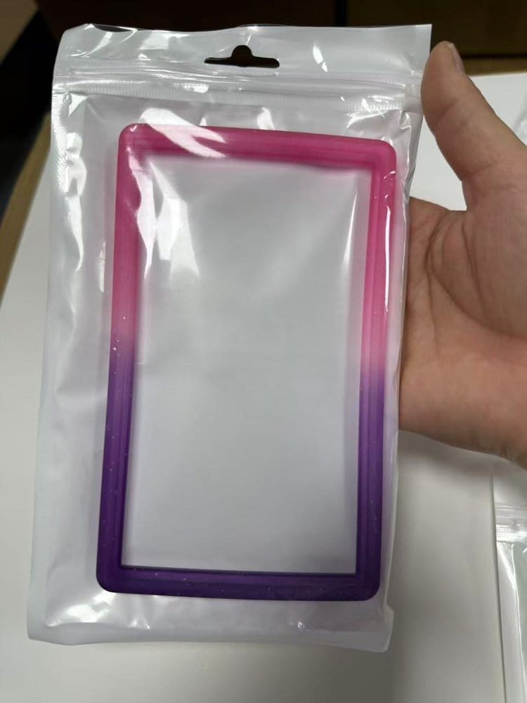 Evoretro Bumper para Slab de Tarjeta Graduada PSA Gradient Pink-Purple Glitter Frikytopia
