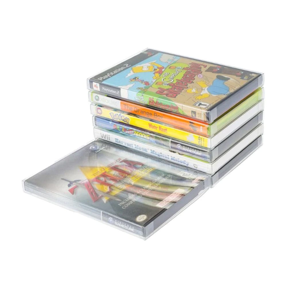 Caja de PET pack de 25 Protector para Gamecube/XBOX360/WII/PS2/DVD