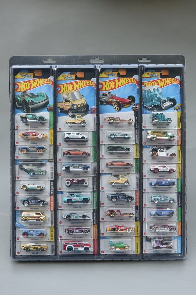 Evoretro Expositor de Pared para 32 Coches Diecast Empaquetados Paquete de 3 Frikytopia