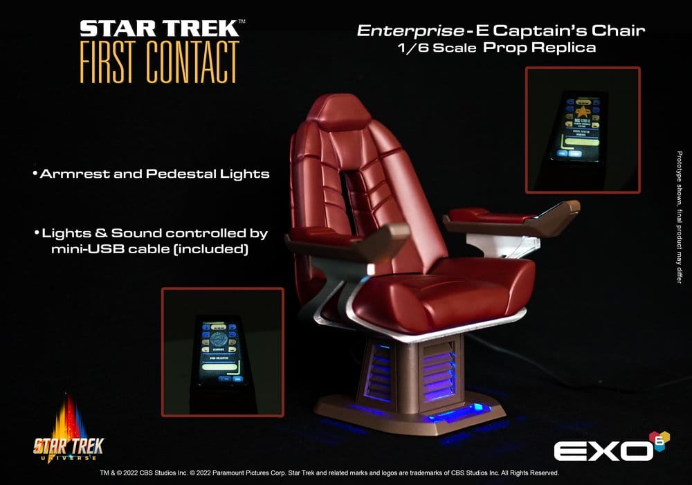 Star Trek: Primer Contacto Réplica 1/6 Captain's Chair 15 cm