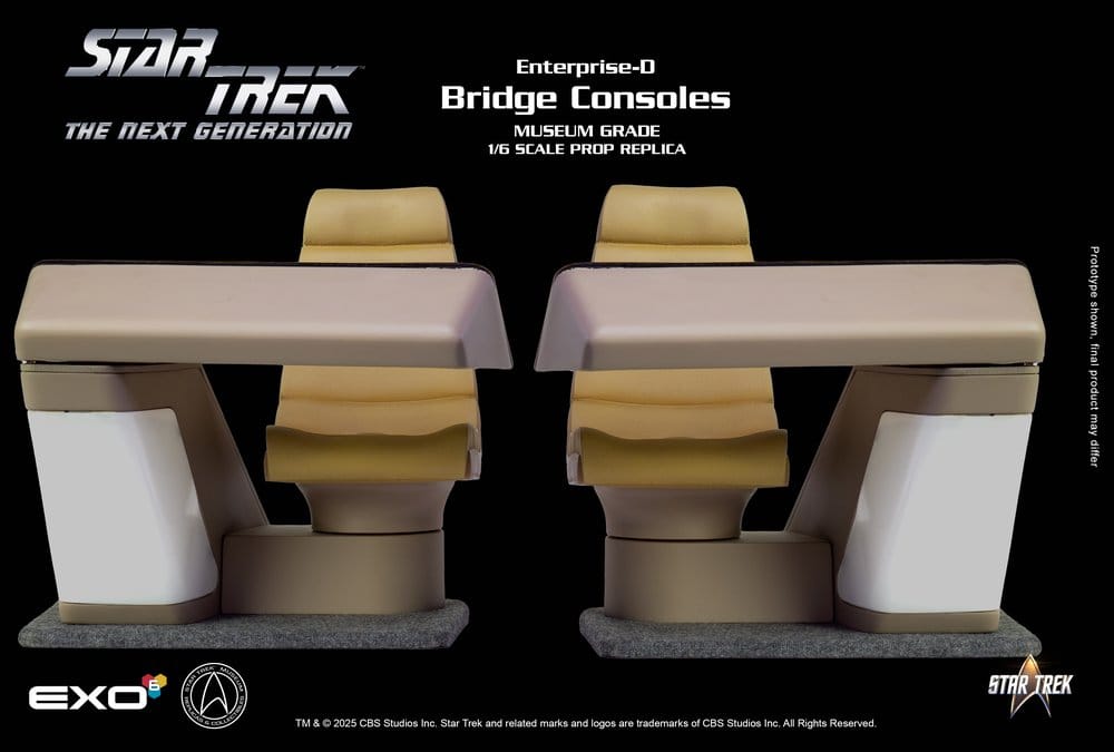 Star Trek: La nueva generación Réplica 1/6 Enterprise-D Bridge Consoles Set