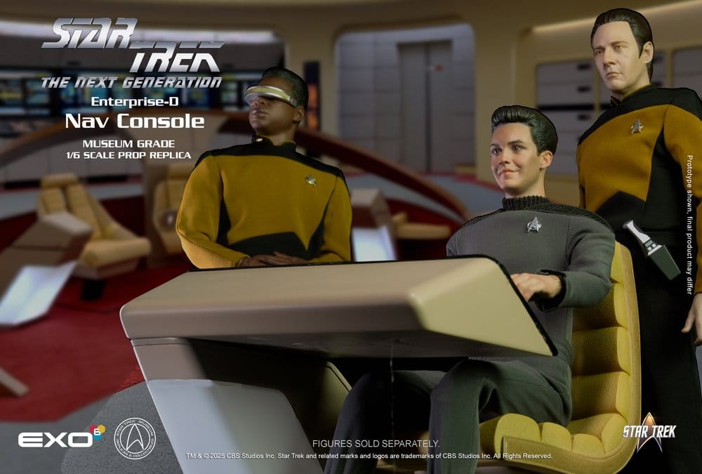 Star Trek: La nueva generación Réplica 1/6 Enterprise-D Bridge Consoles Set