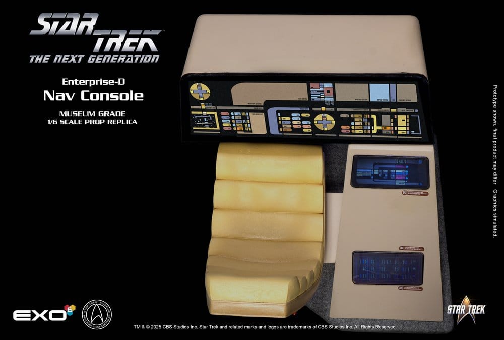 Star Trek: La nueva generación Réplica 1/6 Enterprise-D Bridge CONN Console