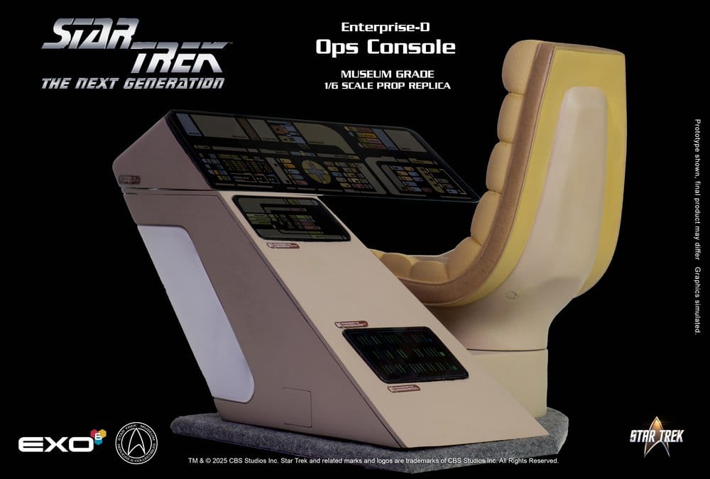 Star Trek: La nueva generación Réplica 1/6 Enterprise-D Bridge OPS Console