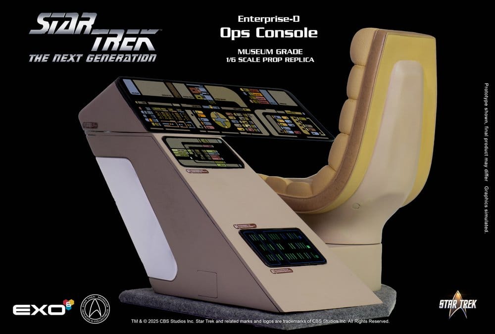 Star Trek: La nueva generación Réplica 1/6 Enterprise-D Bridge OPS Console