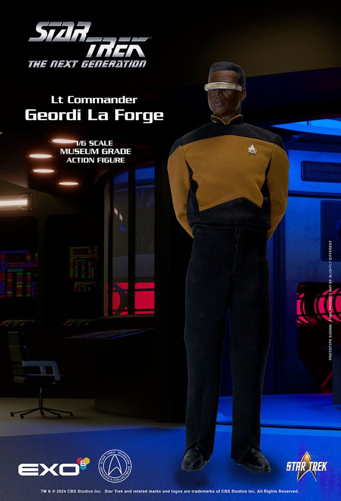 Star Trek: The Next Generation Figura 1/6 Lt. Commander Geordi La Forge (Essentials Version) 28 cm
