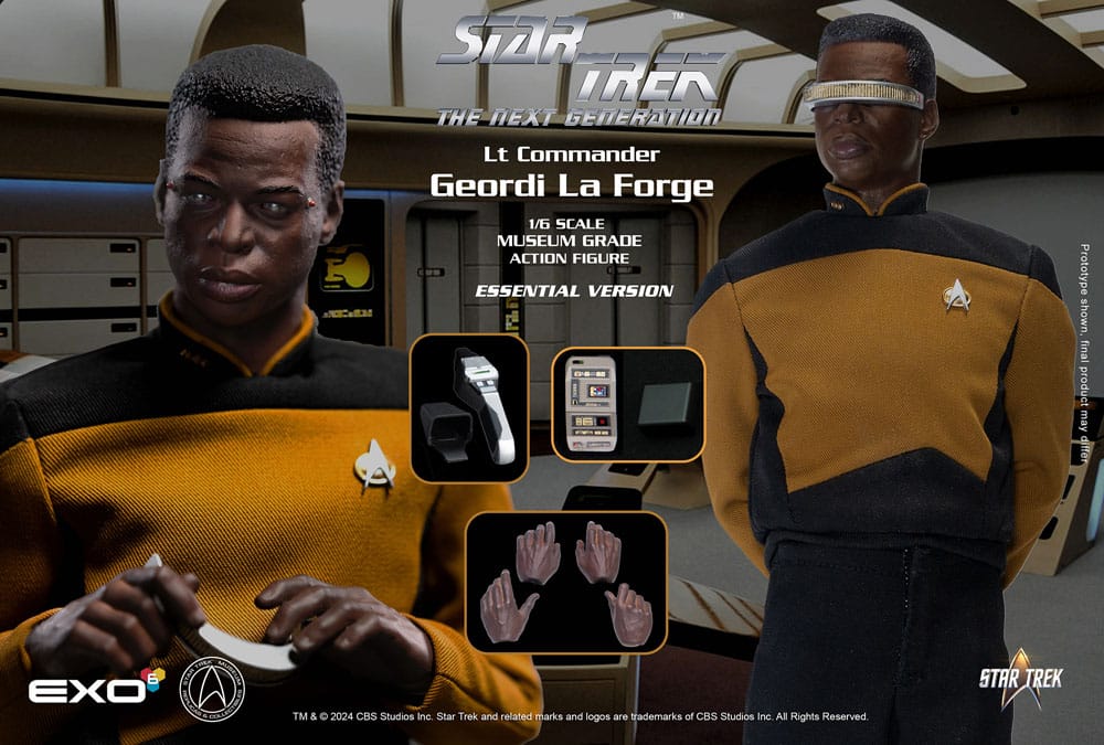 Star Trek: The Next Generation Figura 1/6 Lt. Commander Geordi La Forge (Essentials Version) 28 cm