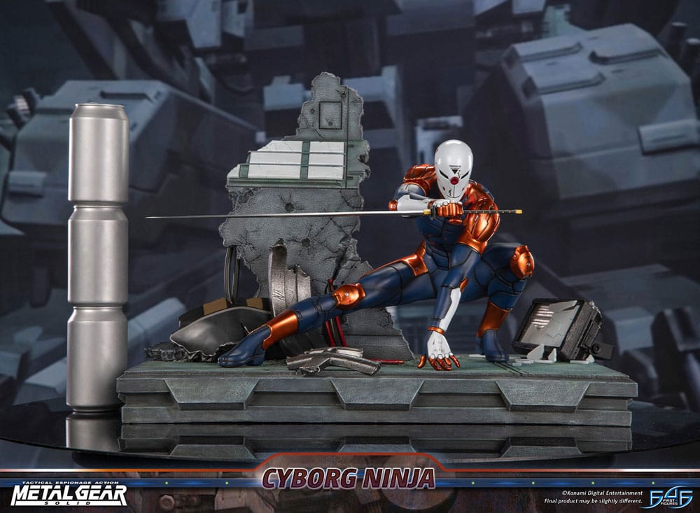 Metal Gear Solid Estatua Cyborg Ninja (Gray Fox) 41 cm