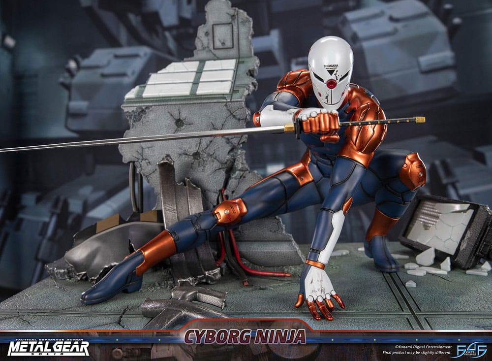 Metal Gear Solid Estatua Cyborg Ninja (Gray Fox) 41 cm