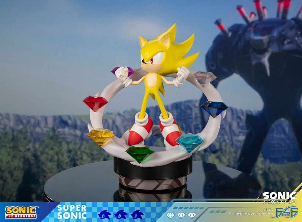 Sonic The Hedgehog Resin Estatua Sonic Frontiers Super Sonic 45 cm
