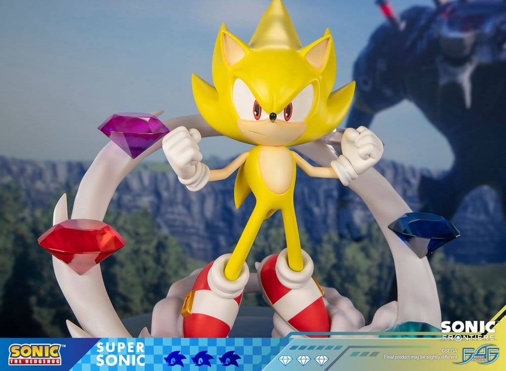 Sonic The Hedgehog Resin Estatua Sonic Frontiers Super Sonic 45 cm