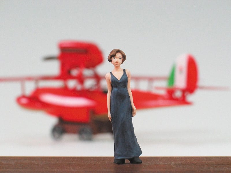 Porco Rosso Kit de modelo con figura 1/48 Savoia S.21F Versión 2 & Gina