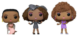 Whitney Houston POP! Icons pack de 3 Figuras de Vinil Edição Exclusiva 9 cm