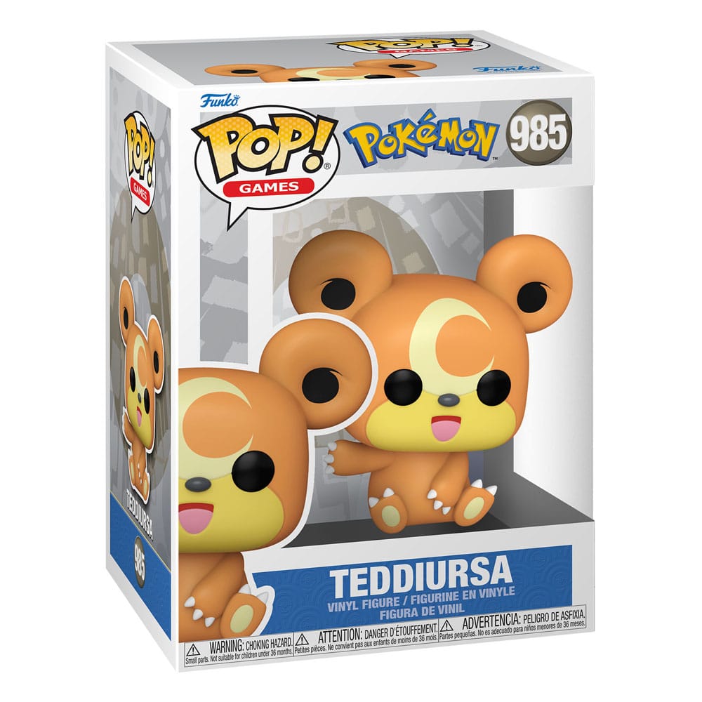 Pokemon POP Games Vinyl Figura Teddiursa EMEA 9cm