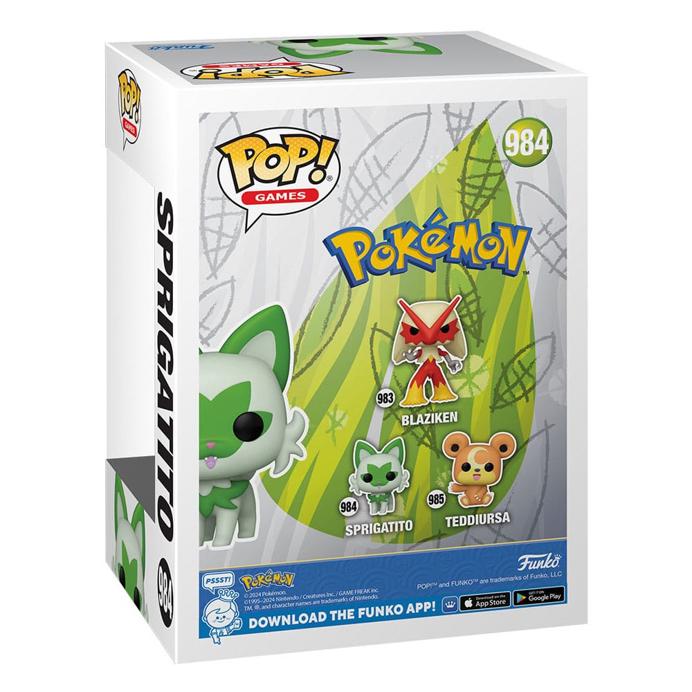Funko pop games pokemon sprigatito