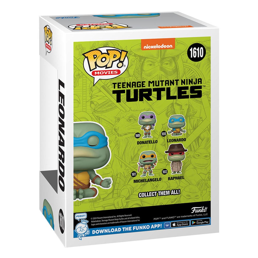 Tortugas Ninja POP! Movies Vinyl Figura Leonardo (Meditating) 9 cm