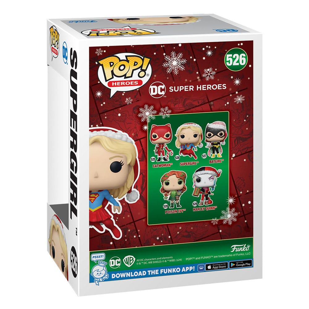 DC Comics Figura POP! Heroes Vinyl Holiday 24 Supergirl 9 cm