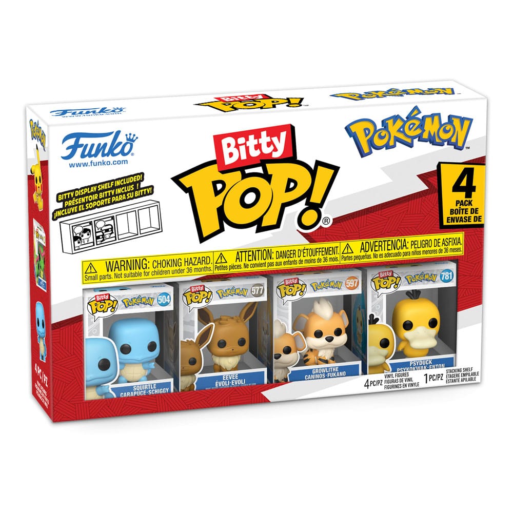 Blister 4 figuras Bitty POP Pokemon Squirtle