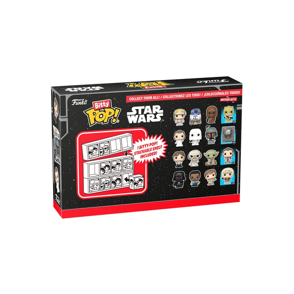 Blister 4 figuras Bitty POP Star Wars Han Solo