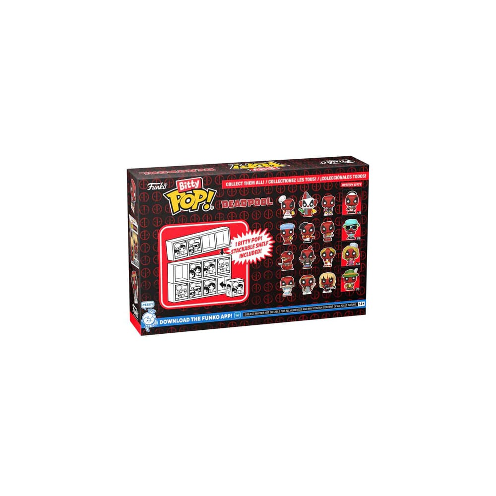 Blister 4 figuras Bitty POP Marvel Deadpool Dinopool