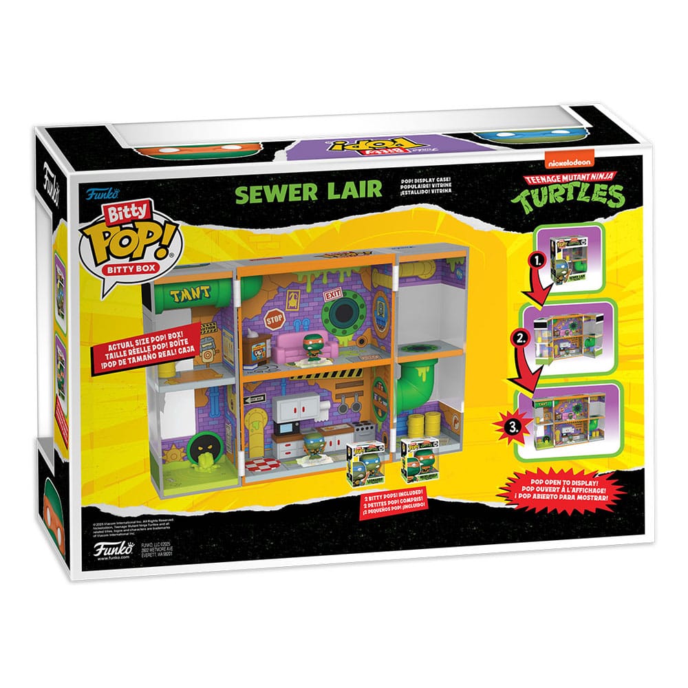 Figura Bitty POP Boxes Tortugas Ninja Sewer Lair