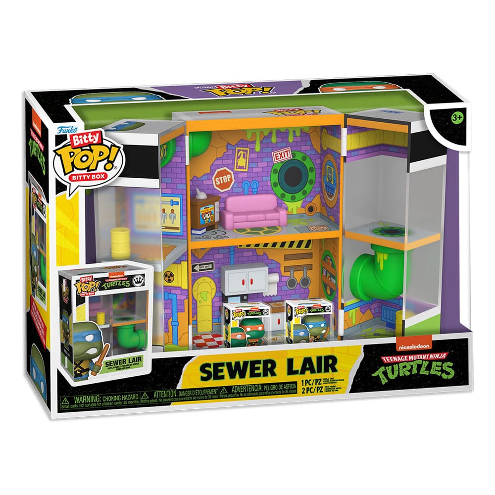 Figura Bitty POP Boxes Tortugas Ninja Sewer Lair