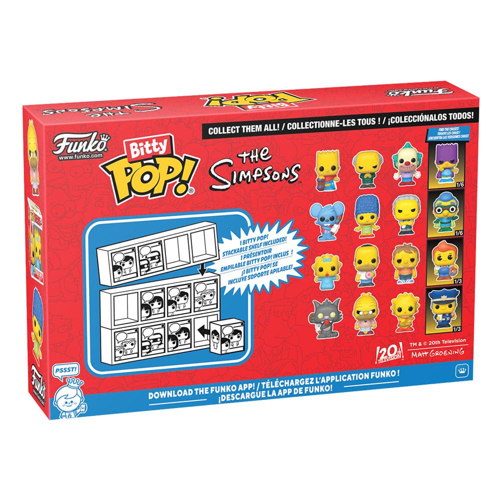 Los Simpson Pack de 4 Figuras Bitty POP! Vinyl Series 3 2 cm
