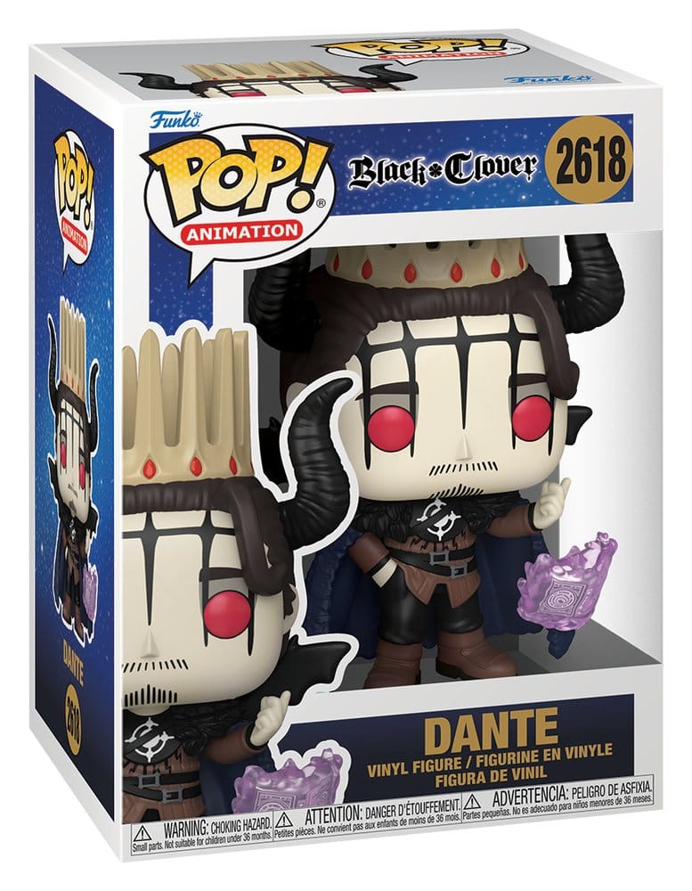 Black Clover POP! Animation Figura de Vinil Dante 9 cm