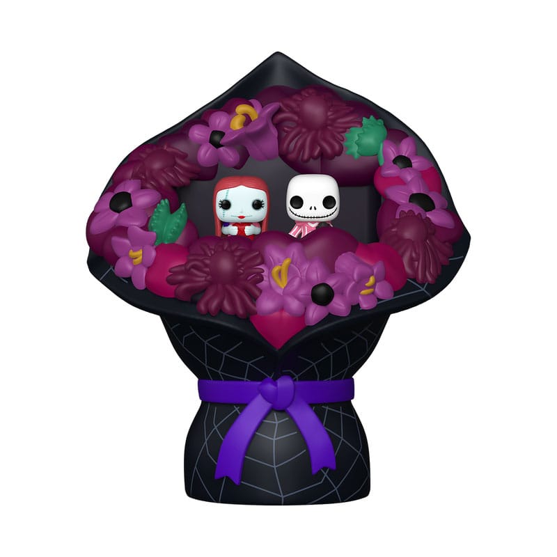 Pesadilla antes de Navidad Pack de 2 Figuras Bitty POP! Bouquet Vinil Sally & Jack Skellington (Valentine) 4 cm