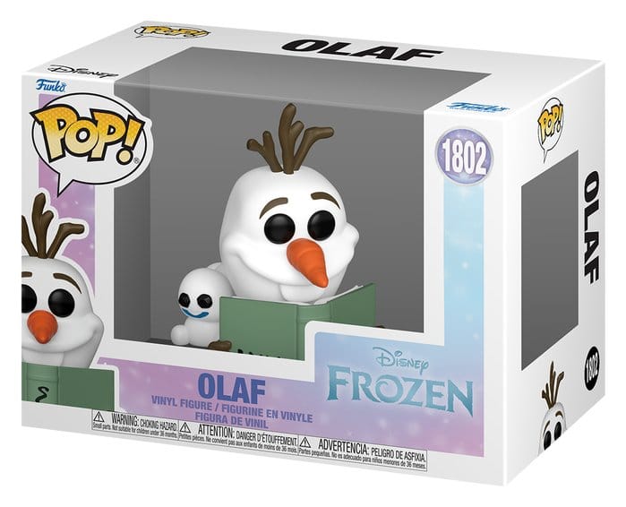 Frozen Figura Pop! Disney Vinyl Readers- Olaf w/Book 9 cm