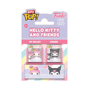 Hello Kitty Pack de 2 Bitty POP! Vinyl Figuras My Melody&Kuromi 2 cm