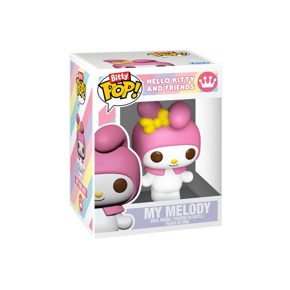 Hello Kitty Pack de 2 Bitty POP! Vinyl Figuras My Melody&Kuromi 2 cm